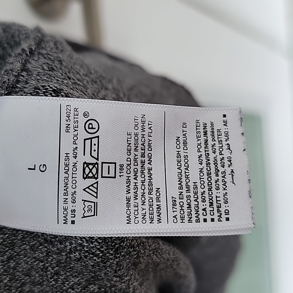 Old Navy Cotton Blend Sweater Sz L Neutral Basic Closet Staple - Picture 3 of 8